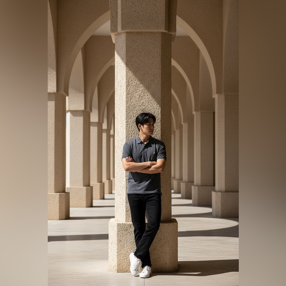 Nautica Charcoal Polo Shirt